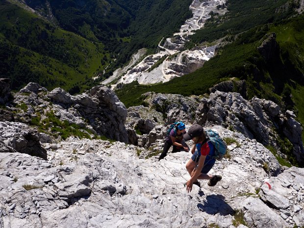Pizzo d'Ucello über Punta di Capradossa