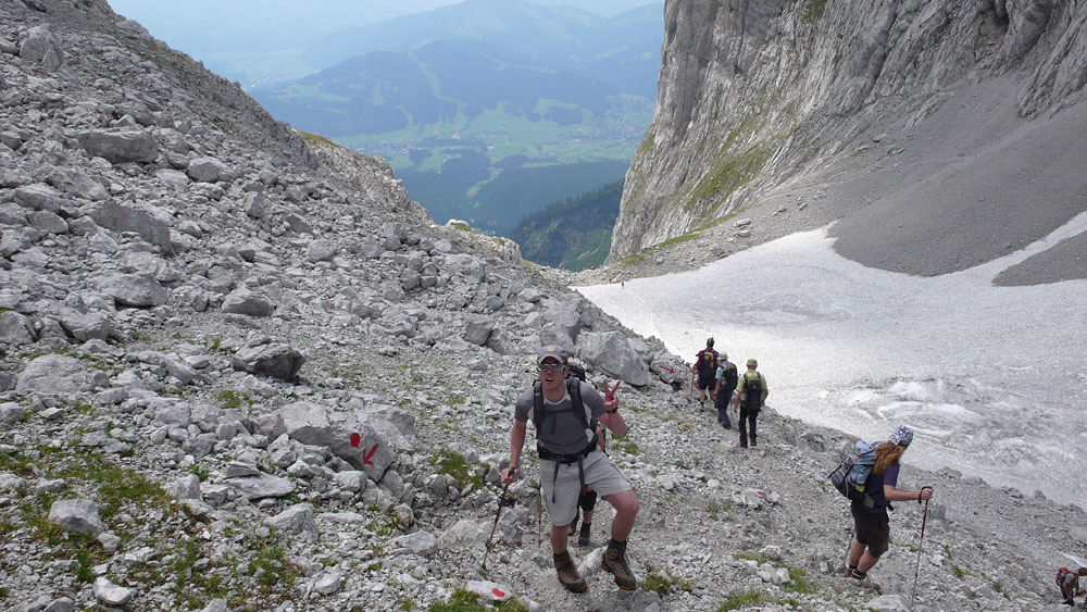 P1000799.JPG - Vom Ellmauer Tor geht's hinauf zur Hinteren Goinger Halt